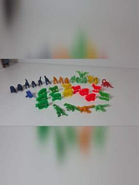 Colorful Mini Animal And Dinosaur Toy Set - Multicolor 30+